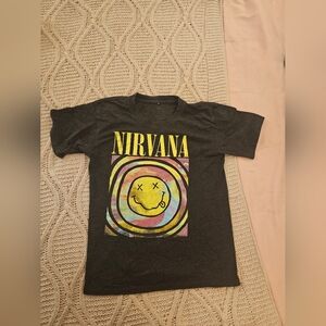 Nirvana band graphic mens tee